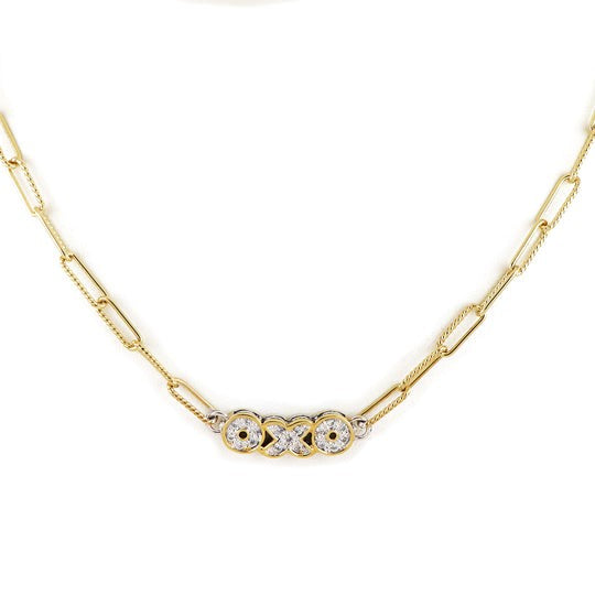 Diamante Necklace Link Pavé OXO