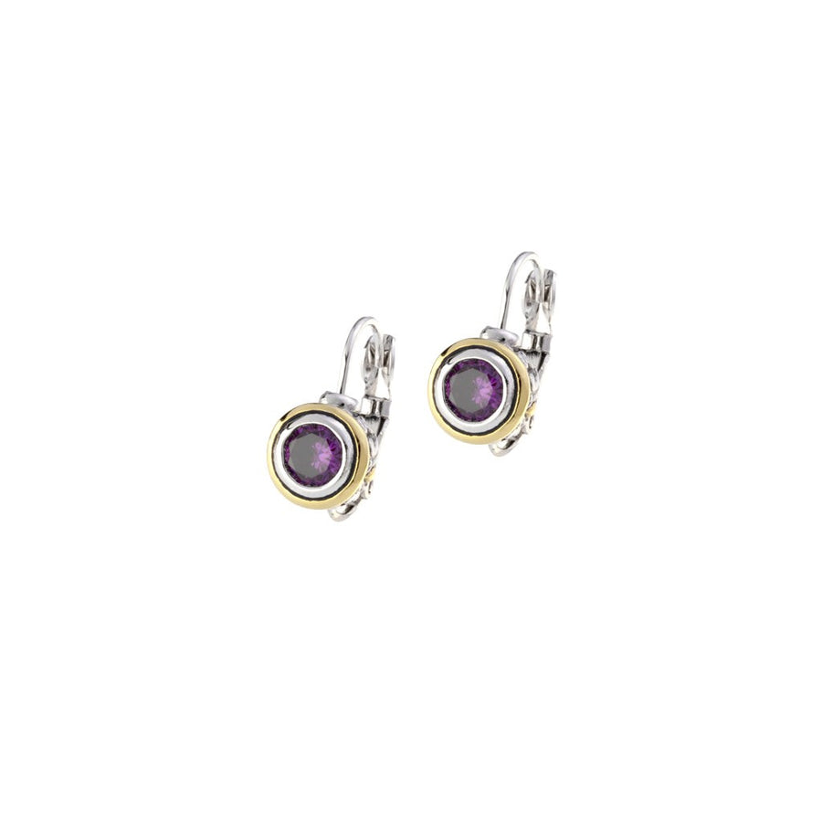 Beijos CZ Bezel Set Earrings - 6mm
