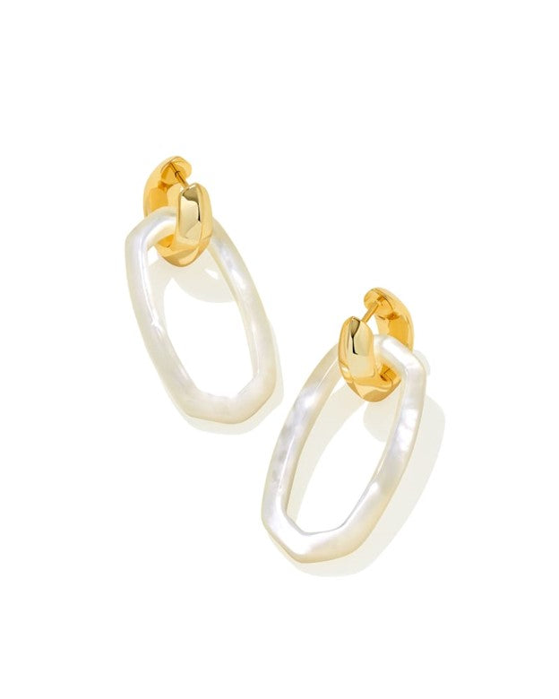 Danielle Gold Mix Metal Convertible Link Earrings