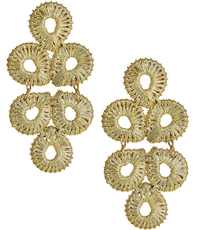 Ginger Straw Earrings