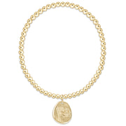 Classic Gold 3mm Bracelet - Inspire America Gold Disc