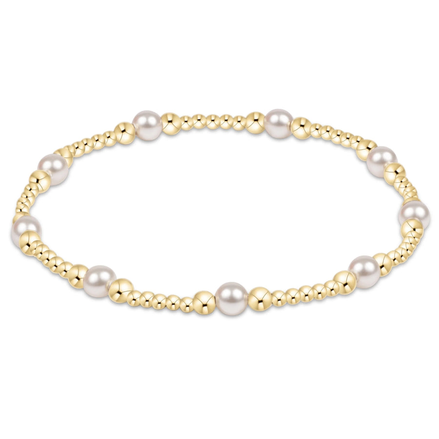 Purpose Pearl 4mm Gold Bracelet