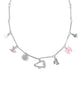 Cheer Silver Charm Necklace
