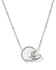 Football Helmet Silver Short Pendant Necklace
