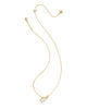 Golf Gold Short Pendant Necklace