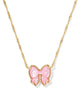 Haley Bow Gold Short Pendant Necklace