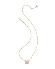 Haley Bow Gold Short Pendant Necklace