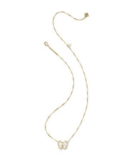 Haley Bow Gold Short Pendant Necklace