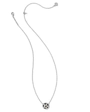 Soccer Silver Short Pendant Necklace