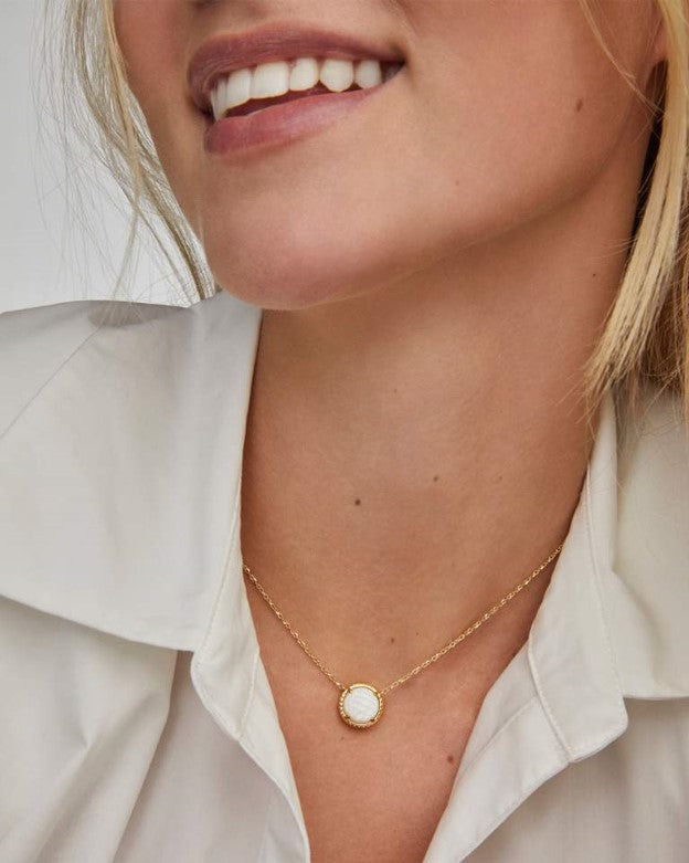 Volleyball Gold Short Pendant Necklace