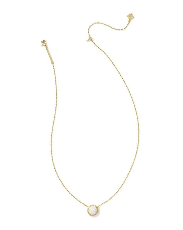 Volleyball Gold Short Pendant Necklace