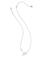 Pickleball Silver Short Pendant Necklace