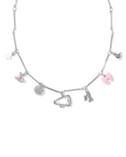 Cheer Silver Charm Necklace