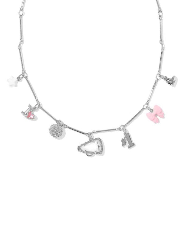 Cheer Silver Charm Necklace