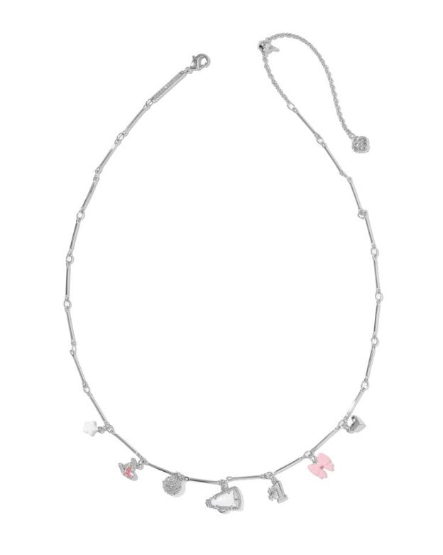Cheer Silver Charm Necklace