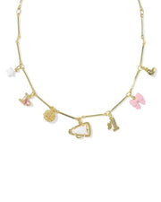 Cheer Gold Charm Necklace
