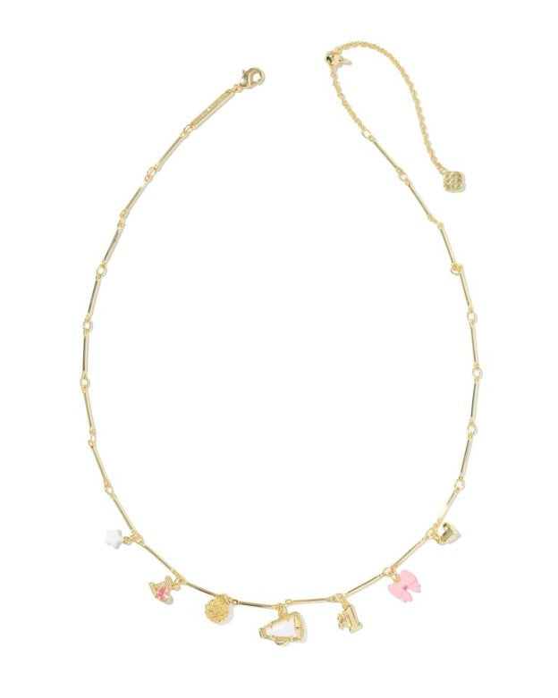 Cheer Gold Charm Necklace