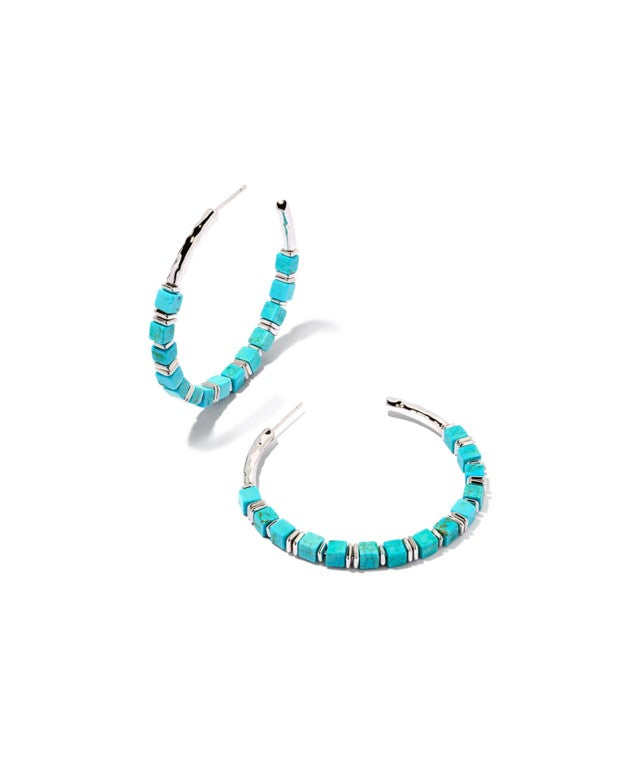 Ember Silver Hoop Earrings