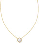 Volleyball Gold Short Pendant Necklace