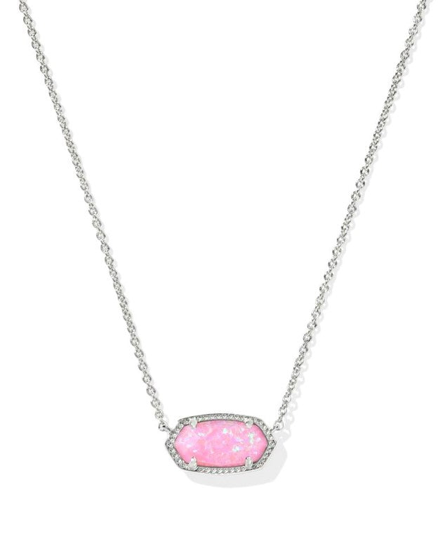 Elisa Silver Short Pendant Necklace