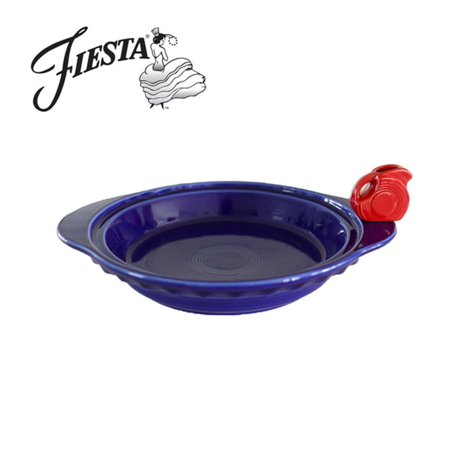 Fiesta pie plate and disk pitcher mini